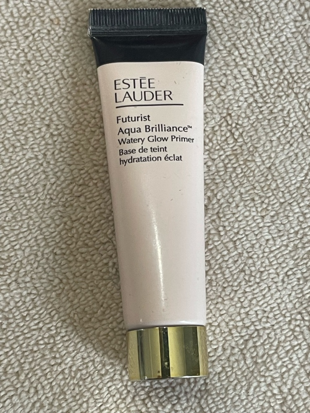 Estee Lauder Futurist Aqua Brilliance Watery Glow Primer - Light Pink & Gold Cap
